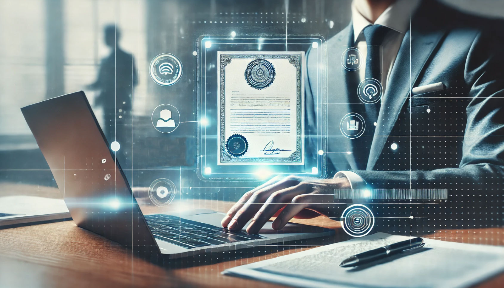 Digital notarization with secure certificate